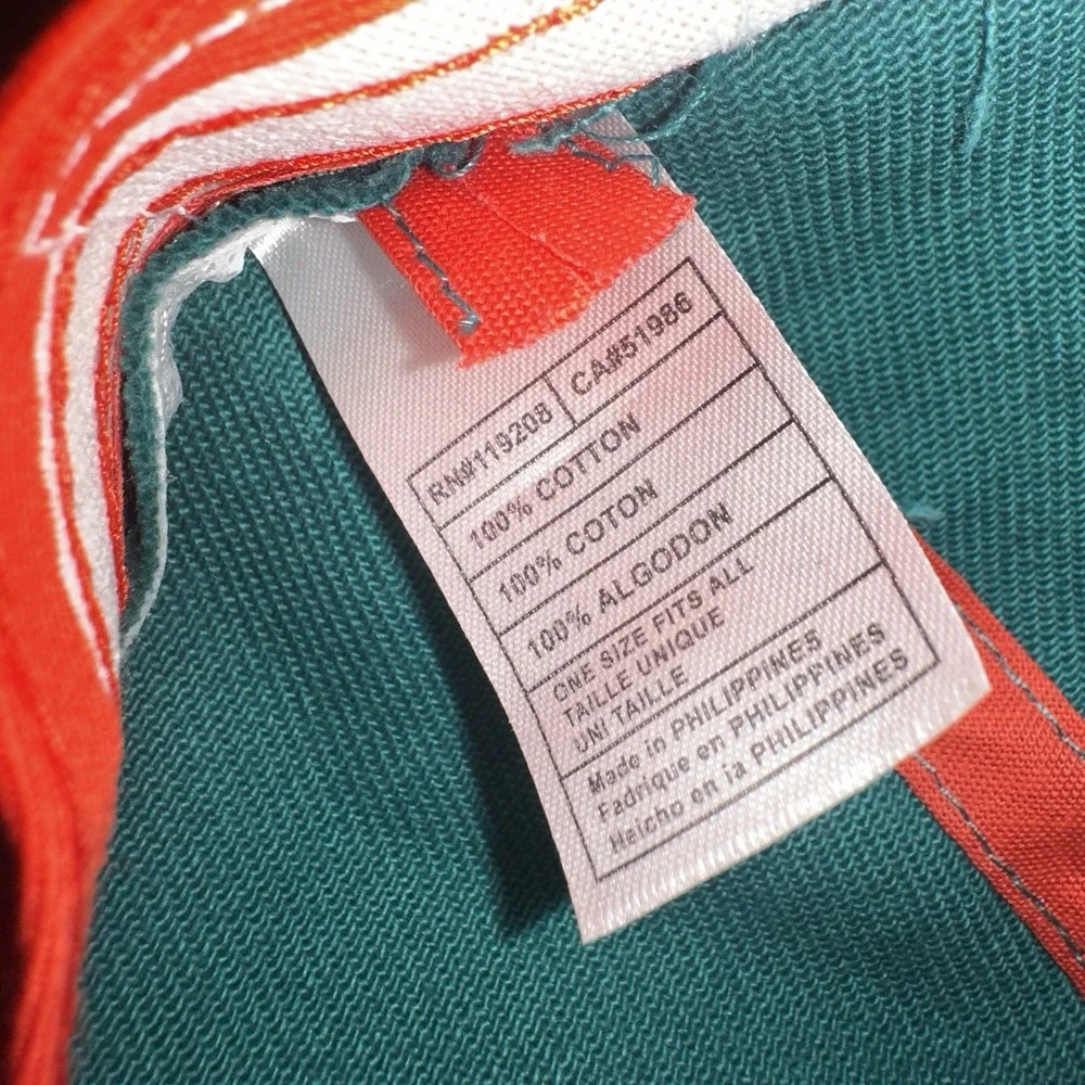 New Vintage Miami Dolphins Logo Hat‎ Cap by NFL Team Micro Corduroy One Size